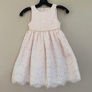 American Princess pink dress with pearls for girl toddler dress size 5
